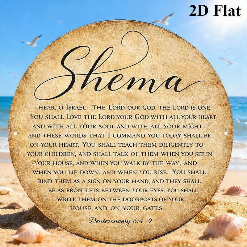 Wall Art - CIFBUY Vintage Judaica Scripture Aluminum Wall