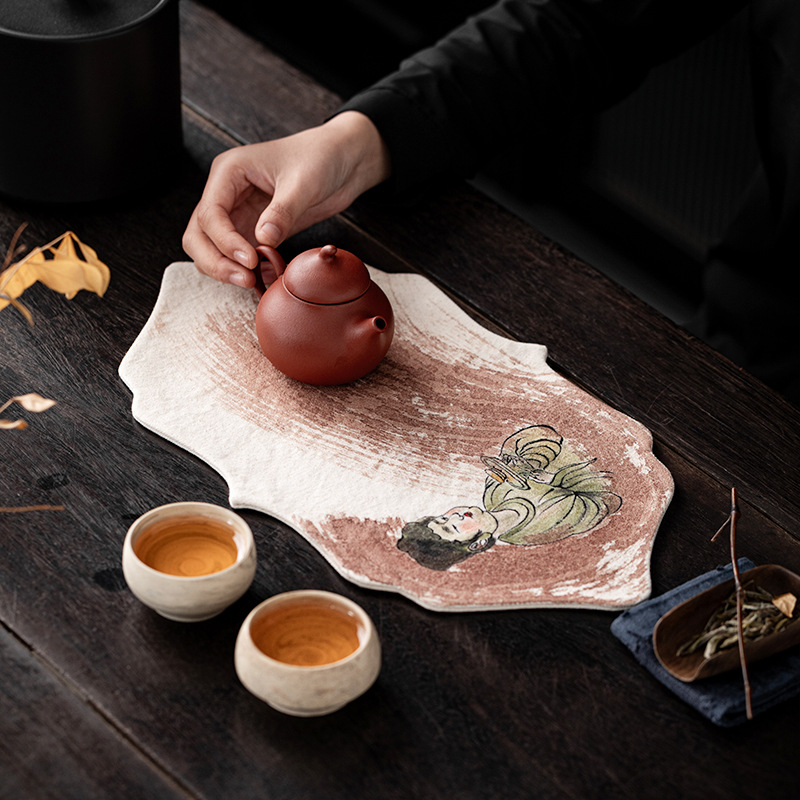 Hand Drawn Persimmon Dyed Zen  - Table Runner recension och pris