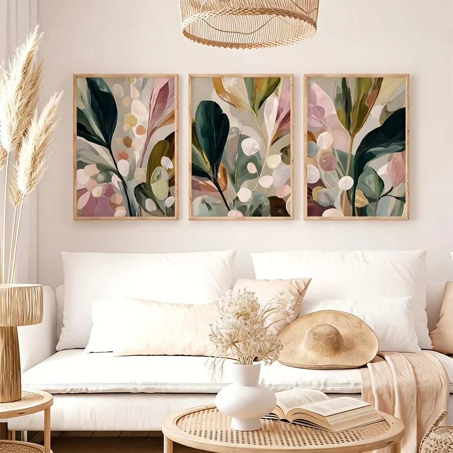Large-sized 3pcs/set Bohemian  - Abstract Canvas Set recension och pris