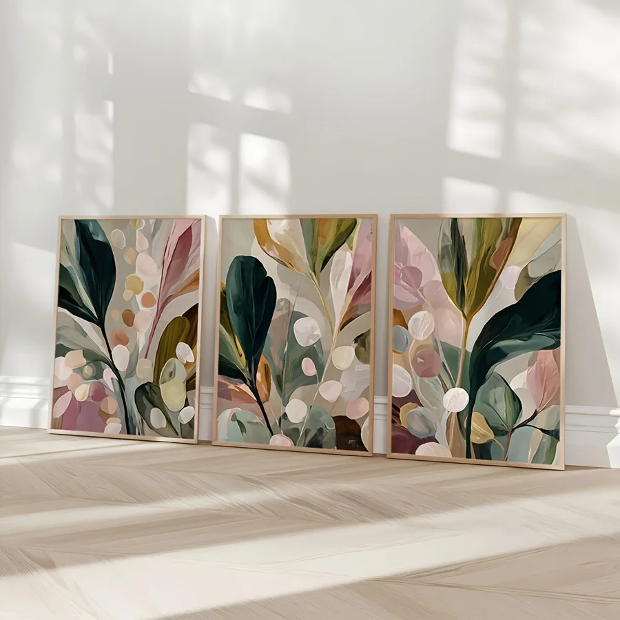 Large-sized 3pcs/set Bohemian  - Abstract Canvas Set recension och pris