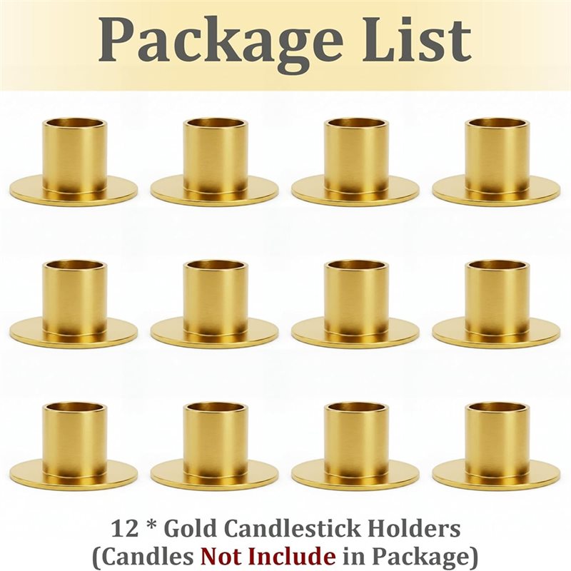 ABRU-12 Pc Taper Candle Holder - Candle Holder Decor recension och pris