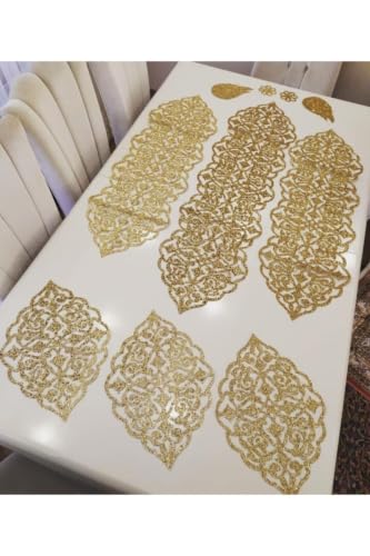 10-Piece Faux Leather Table Ru - Table Runner recension och pris