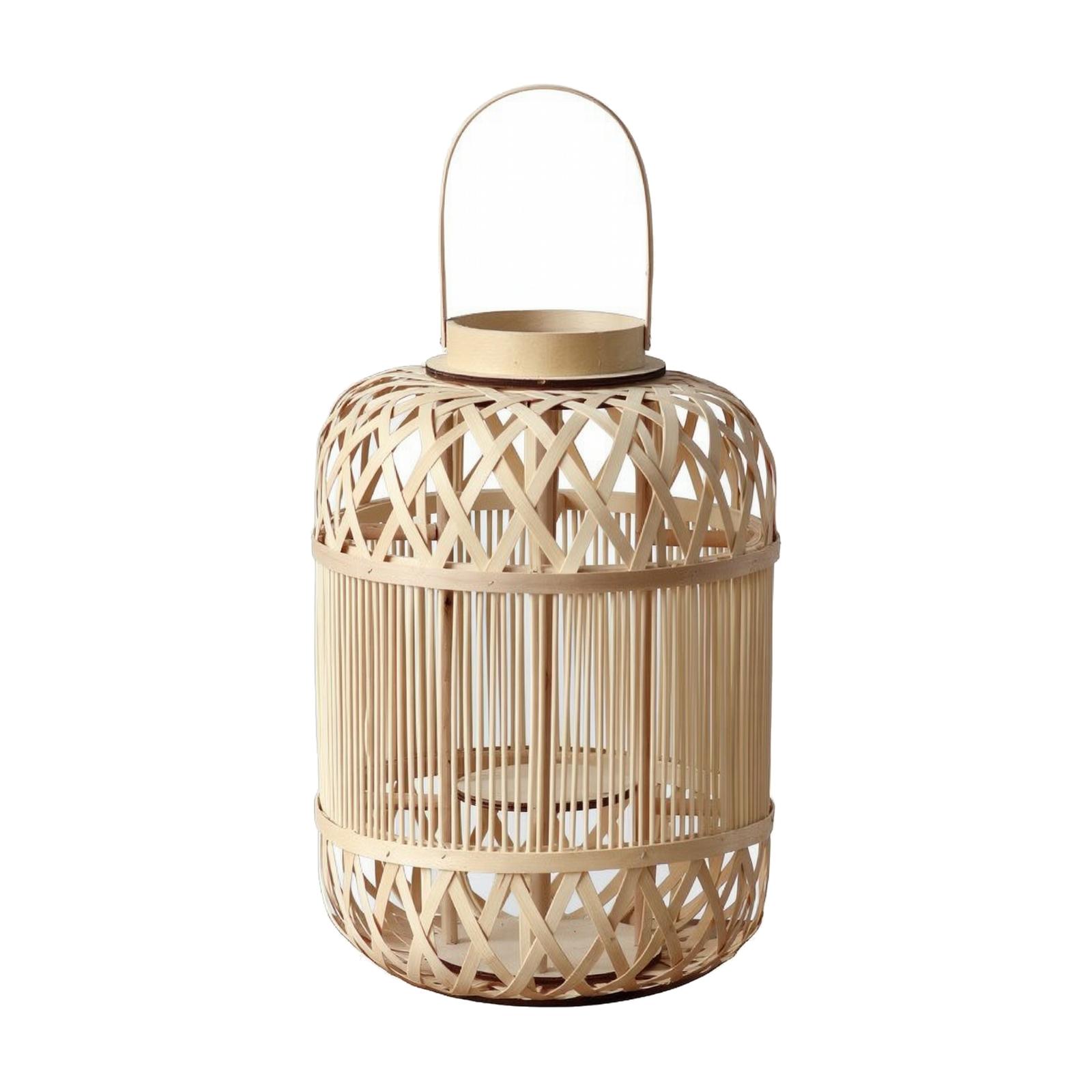 Decorative Bamboo Candle Lante - Candle Holder Decor recension och pris
