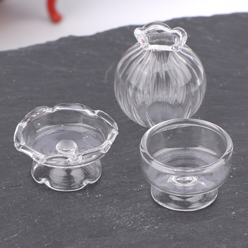 1:12 Dollhouse Miniature Glass - Vase Decor recension och pris