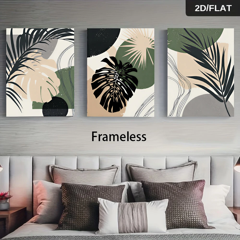 Multiple sizes 3pc frameless C - Abstract Canvas Set recension och pris