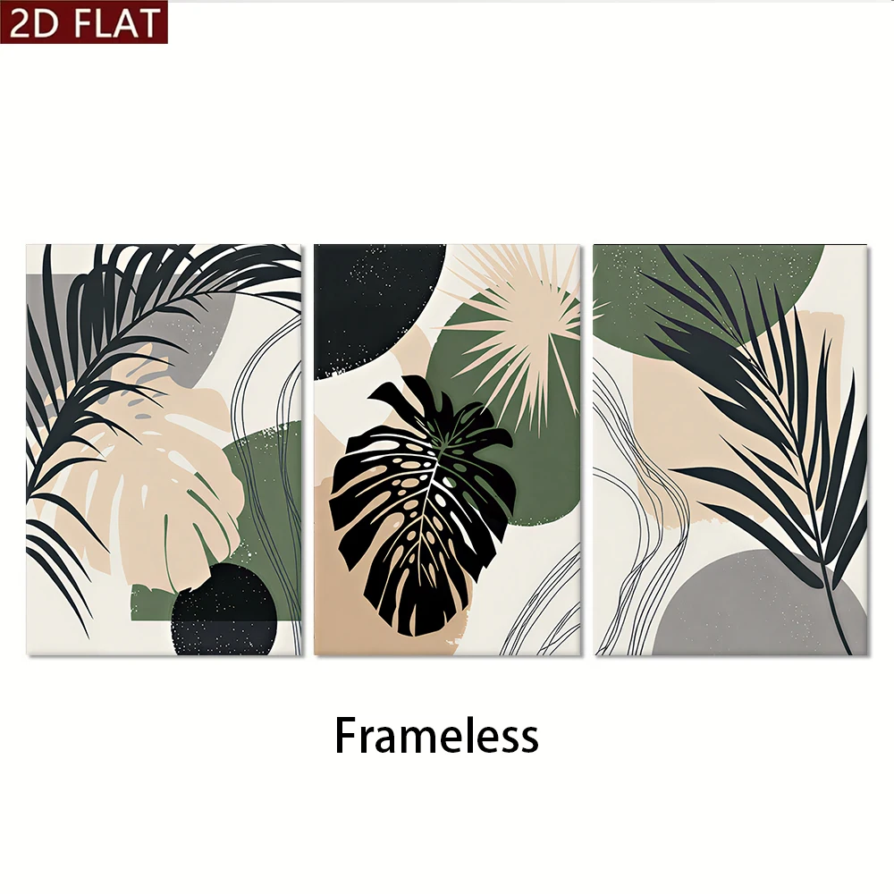 Multiple sizes 3pc frameless C - Abstract Canvas Set recension och pris