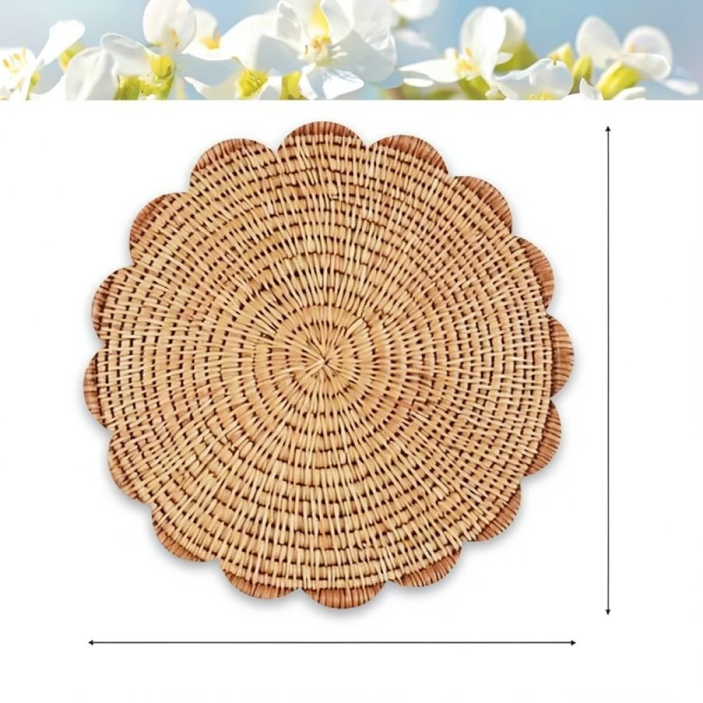 Printed Linen Placemat Lace Tr - Table Runner recension och pris
