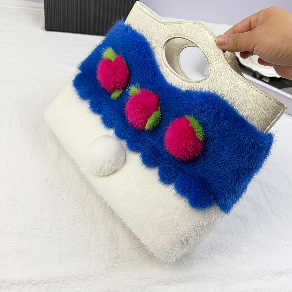 Luxury Mink Fur Tote Bag Women - Interior Design High End recension och pris