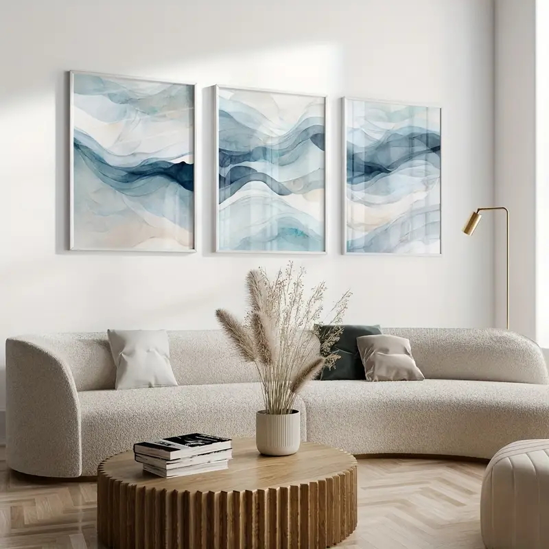 3pcs/Set Modern Abstract Navy  - Abstract Canvas Set recension och pris