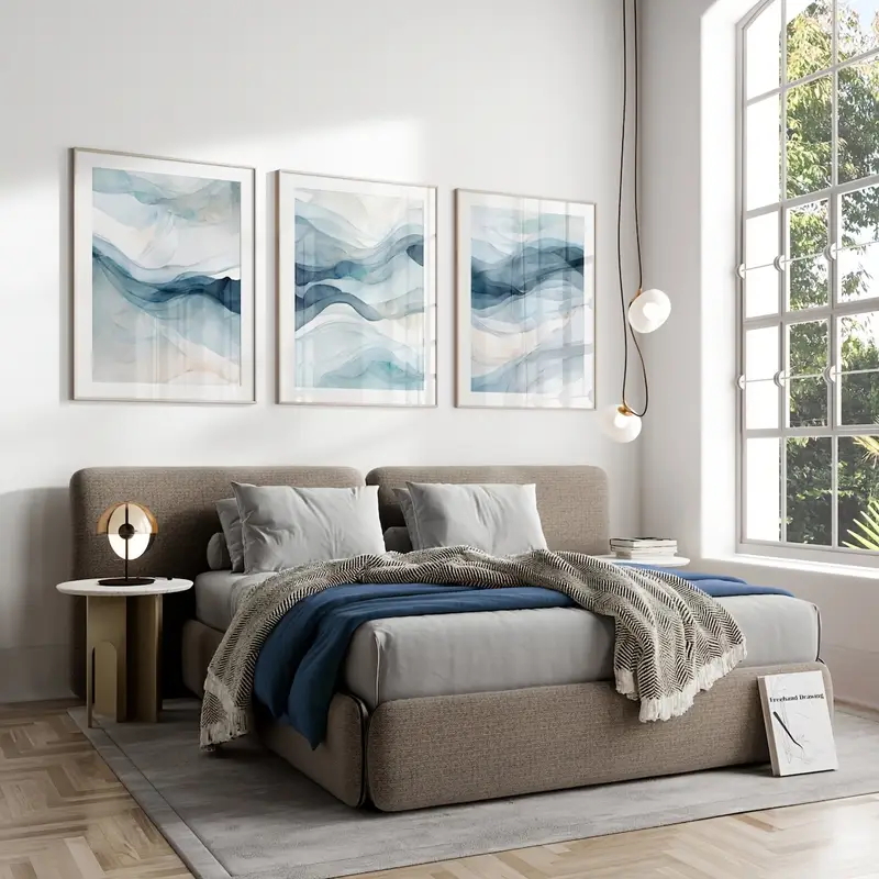 3pcs/Set Modern Abstract Navy  - Abstract Canvas Set recension och pris