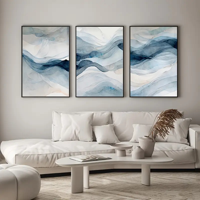 3pcs/Set Modern Abstract Navy  - Abstract Canvas Set recension och pris